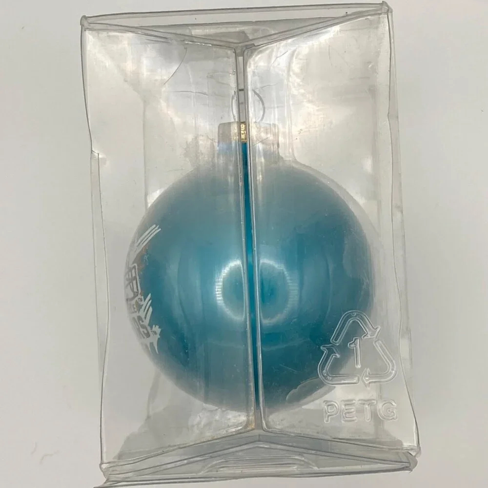 Jacksonville Jaguars Glass Ornament NFL Teal Helmet Christmas Decor - Picture 10 of 10